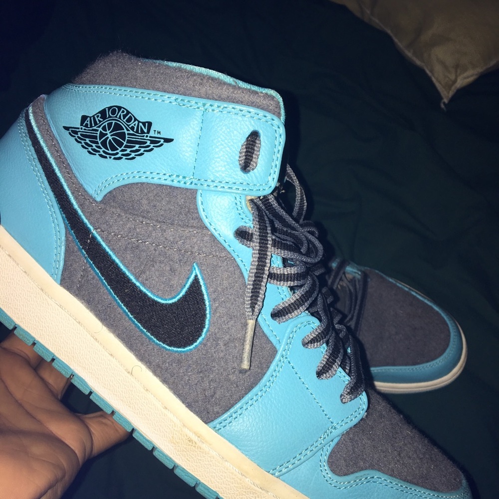 Nike Air Jordan 1 Mid Gamma Blue Cool Grey